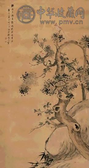 刘德六 花鸟 立轴 设色纸本