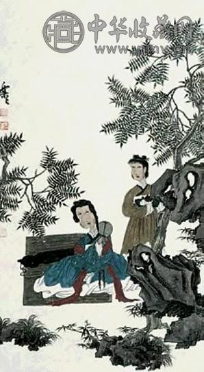 徐乐乐 人物 立轴 设色纸本