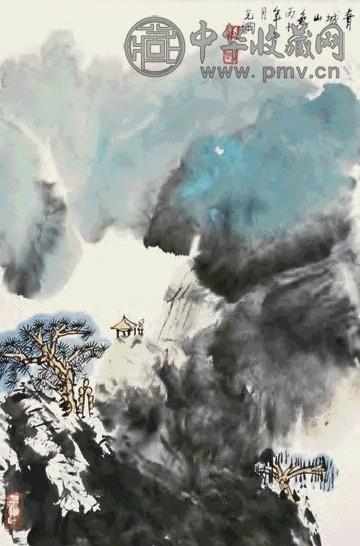 孙克纲 丙子(1996年)作 青城山色 立轴 设色纸本