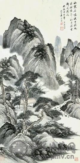 吴子深 山水 立轴 纸本