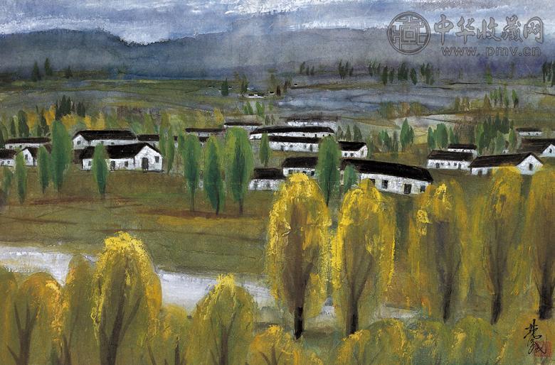 林风眠 山水图 镜心 设色纸本