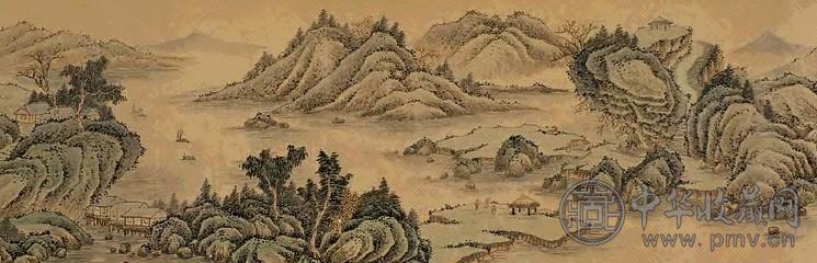 近现代 郑文焯 山水 卷