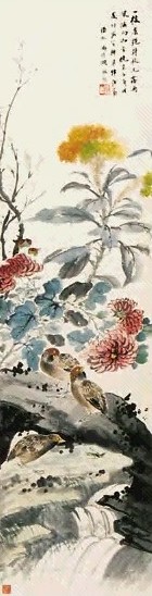 张辛稼 花鸟 立轴 纸本