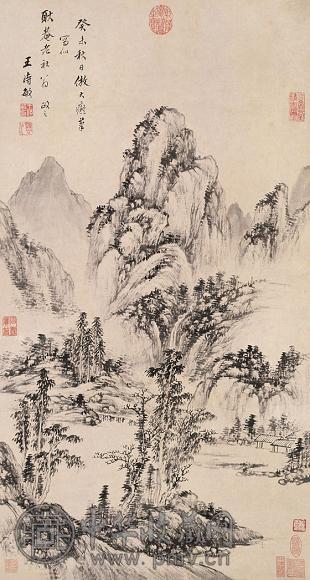 王时敏(款) 山水 立轴 纸本