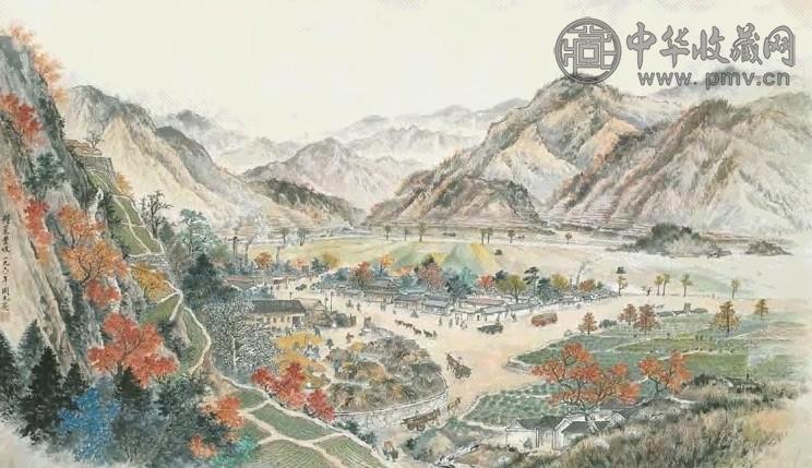 周元亮 1961年作 粮菜丰收图 镜心 纸本设色