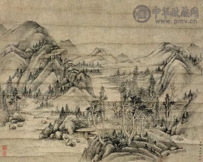 清 董邦达 山水 轴