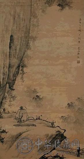 陆治(款) 1565年作 望云图 立轴 设色纸本 陆治(款) 1565年作 望云图 立轴 设色纸本
