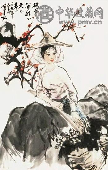 姚有多 仕女 镜心 纸本