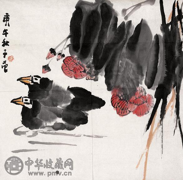 崔子范 花鸟 单片