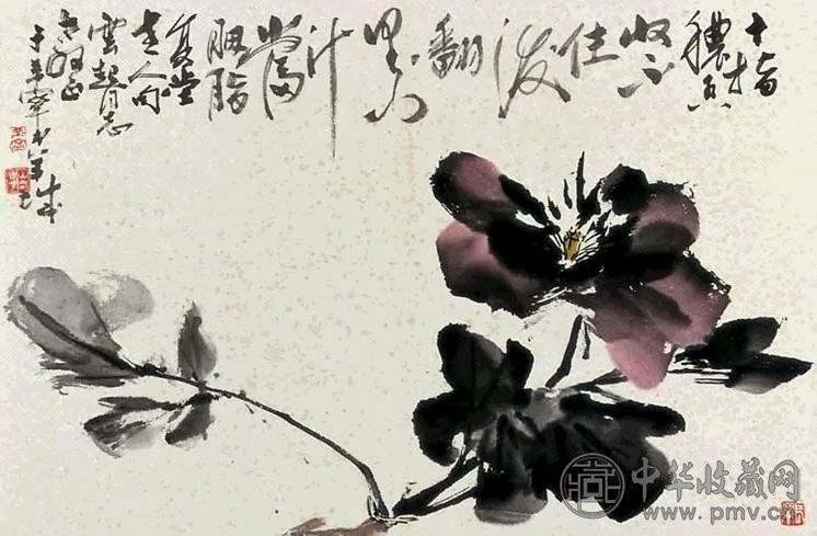 孙蛮 花卉 镜心