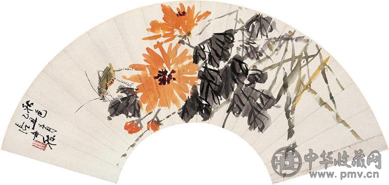 张辛稼 1985年作 虫草图 镜心 设色纸本