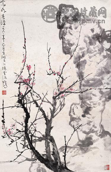 孙雪泥 窗外香淳图 立轴 设色纸本