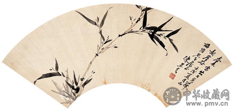 陈果夫 墨竹 立轴 水墨纸本