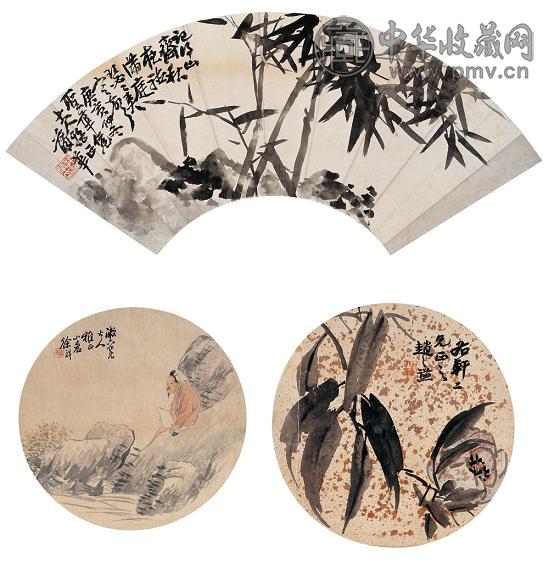 赵之谦 蒲华 徐祥 等 花卉 镜心 水墨纸本