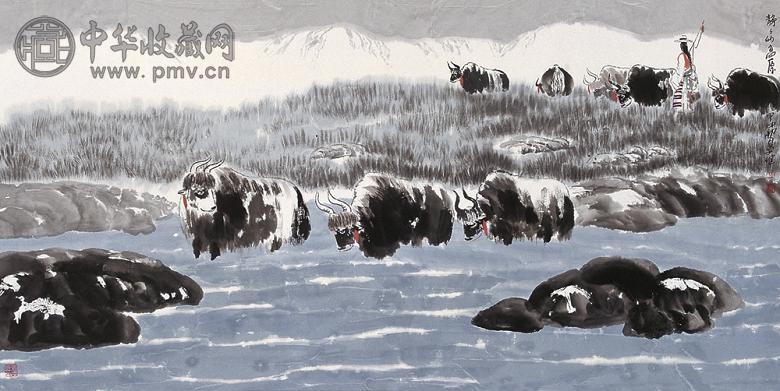 杨子健 静静的高原 镜心