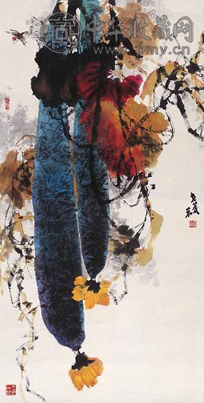 刘世骏 春华秋实 镜心