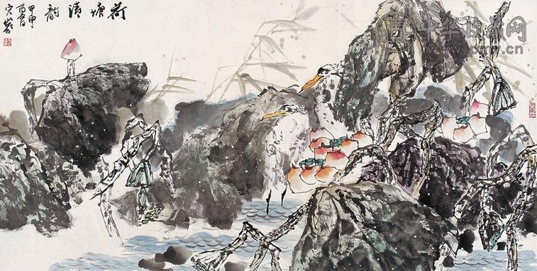 张宏岩 荷塘清韵 镜心