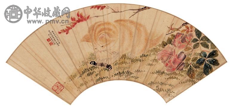 尚小云 1943年作 猫 镜心 设色纸本