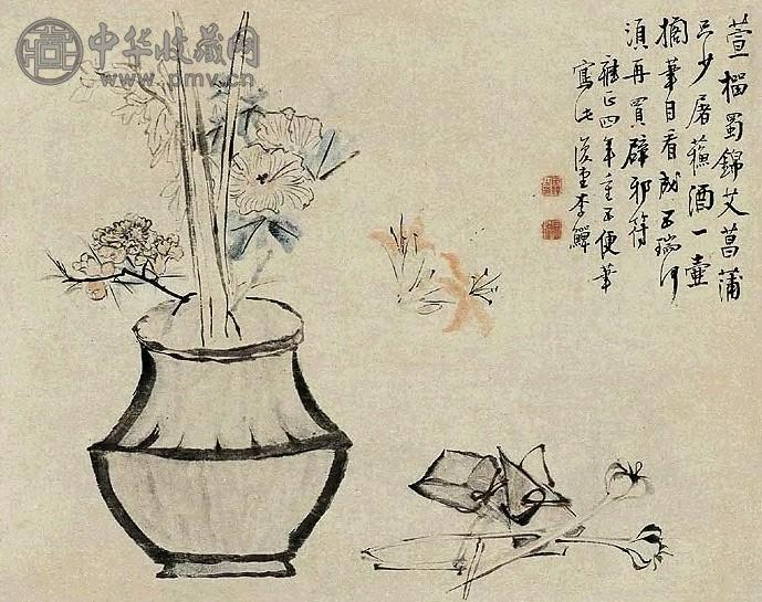 李鱓 清供 轴