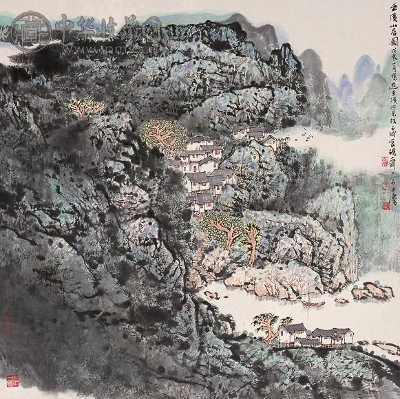 宋玉麟 1988年作 巫溪山居图 立轴 水墨纸本