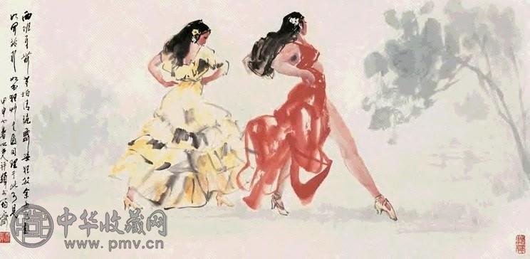 杨之光 2004年作 卡门 镜心 设色纸本