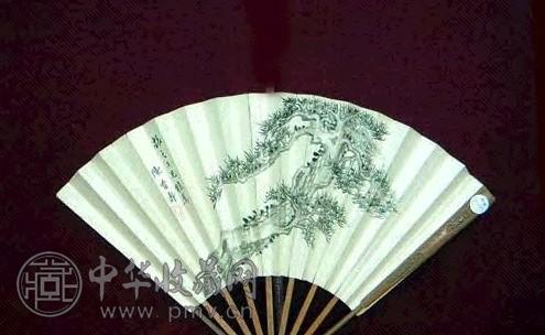 陈曾寿 松鼠 扇面 水墨纸本