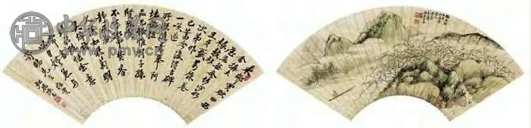 吴穀祥 扇片双挖 立轴