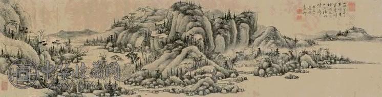 王原祁 山水 镜心 设色