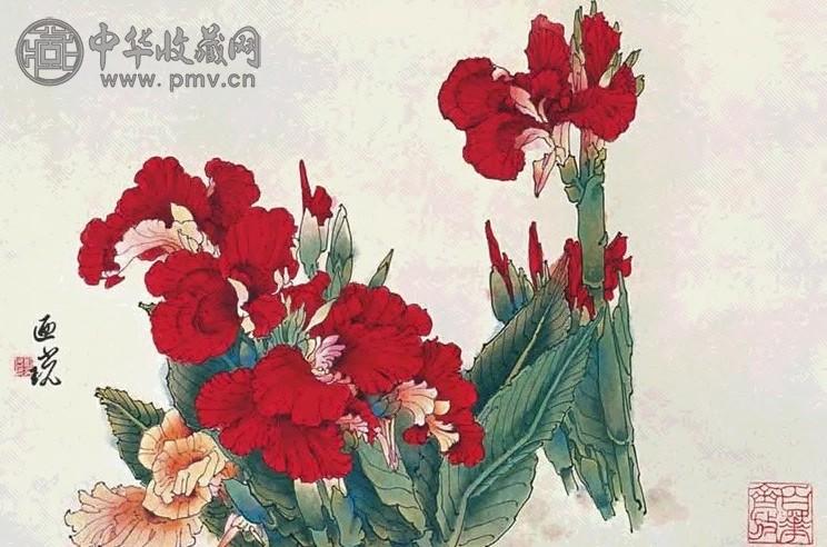 郑乃珖 美人蕉 立轴 设色纸本