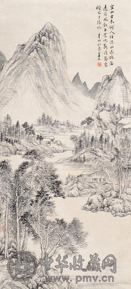 顾沄 山水 立轴 纸本