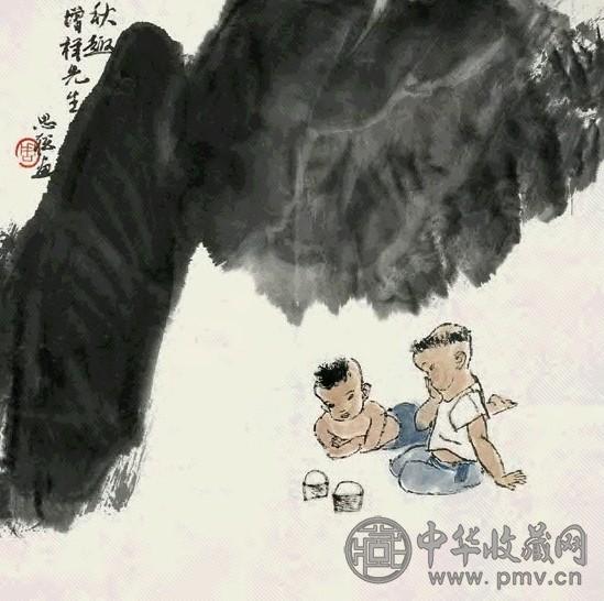周思聪 秋趣 镜心 设色纸本