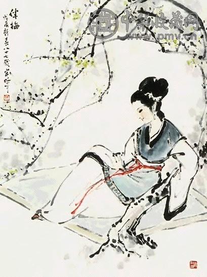 宋吟可 人物 立轴 纸本