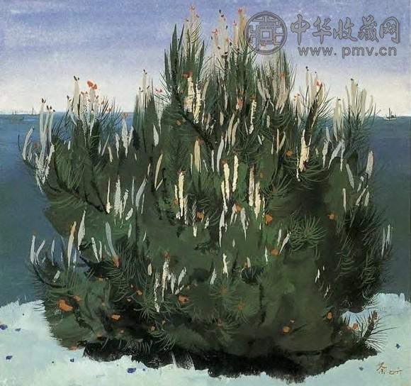 吴冠中 松与海