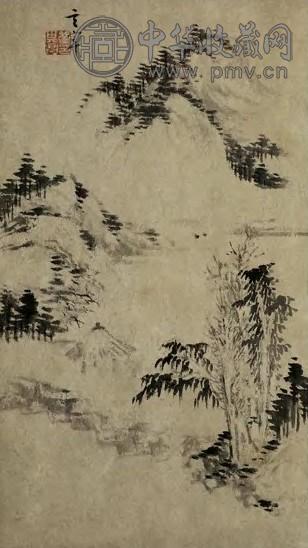 明 董其昌 水墨山水 册页(8开选1)