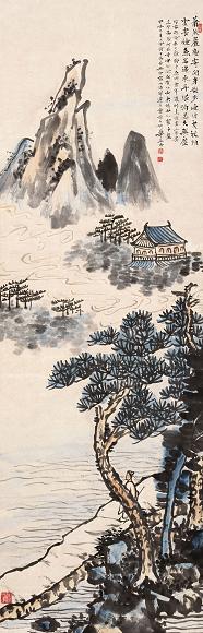 姚华 山水 立轴 纸本