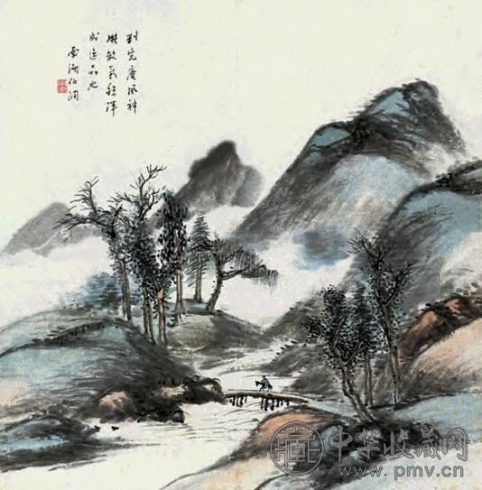 杨伯润 山水 立轴 纸本