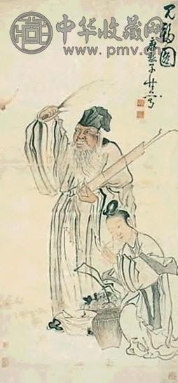 黄慎 人物 轴