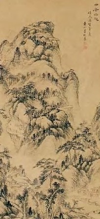 董邦达 山居幽趣 轴