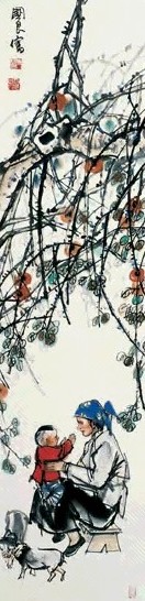 史国良 人物 立轴 设色纸本