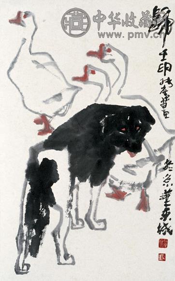 张广 归 立轴 水墨纸本