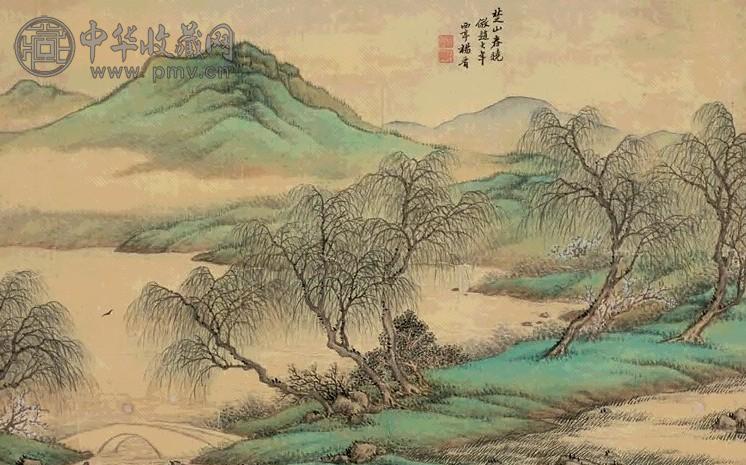 清 杨晋 楚山春晓 片