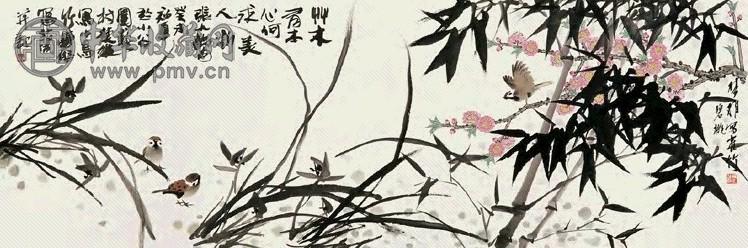 方楚雄 林丰俗 癸未(2003)年作 花鸟 镜心 设色纸本