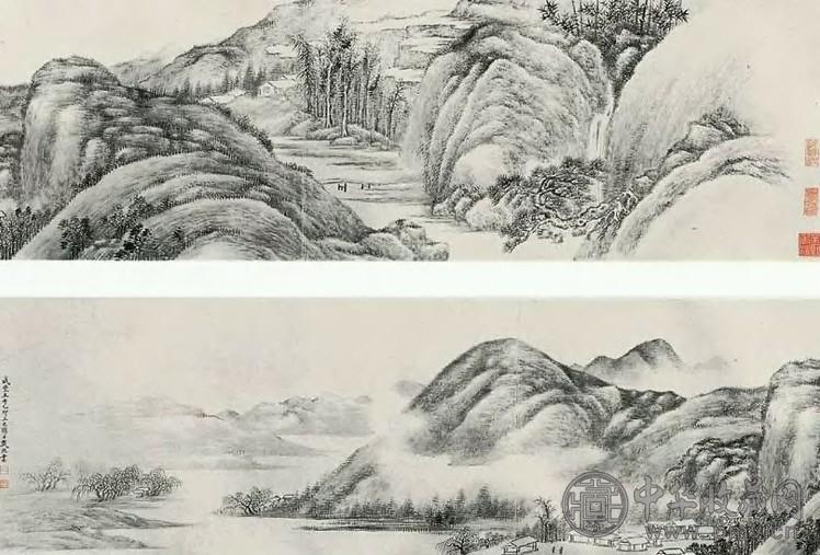 戴熙 咸丰(1855年)作 山水 手卷 水墨纸本