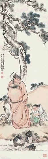 徐操 庚辰(1940年)作 终南进士 立轴 设色纸本