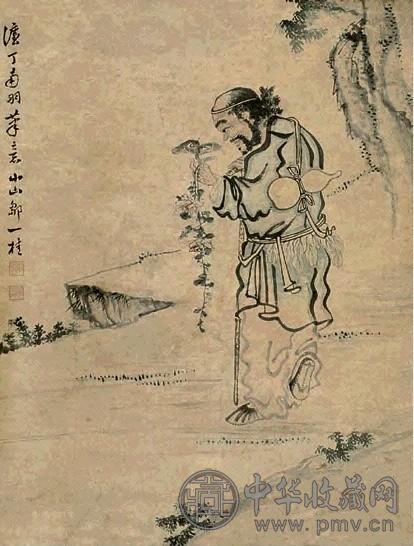 邹一桂 人物 立轴 设色