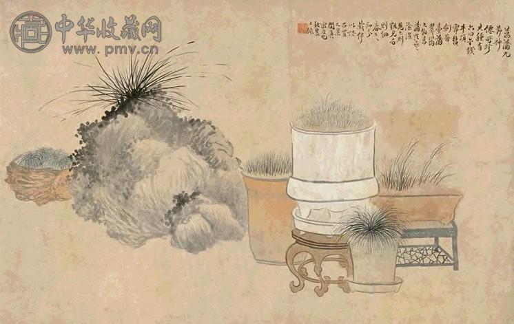 吴榖祥 清供图 镜心 设色纸本