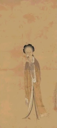 改琦 簪花仕女图 镜心 设色绢本