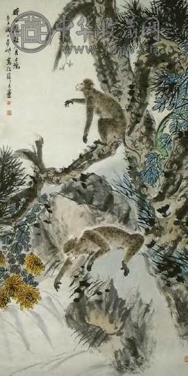 倪田 封侯图 轴