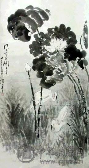 潘天寿 花鸟 立轴 水墨纸本