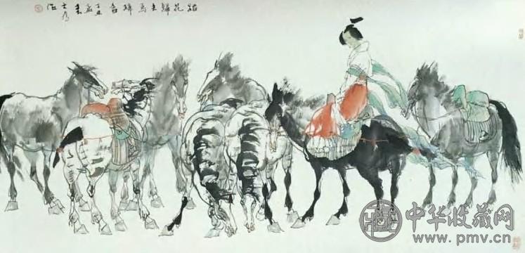 刘大为 踏花归去马蹄香 轴